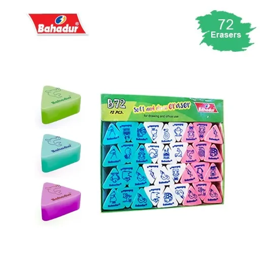 B-72%20Triangle%20Eraser%2072pcs/Box-%20Erasers-%20Rubber%20-%20Image%203