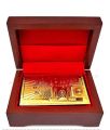 Waterproof Magic Cards Gold Durable Creative Gift Home PVC Collectables Magic Cards with Red Luxury Wooden Box. 