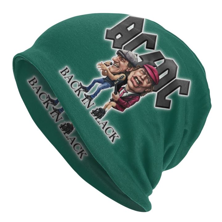 Heavy Metal Rock AC DC Bonnet Femme Cool Knitting Hat For Men Women Winter Warm Beanies Caps