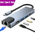 Multi Adapter USB Hub, Charging Station, Macbook Pro 13, Computer Accessories, 3.0 Type C, Rj45 HDMI-4K. 