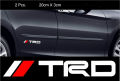 2PCS TRD Car Side Window Stickers For Toyota Corolla CHR Yaris Land Cruiser Fortuner Toyota Corolla Decal Sticker Funny bumper stickers, Toyota, Car sticker design  Accessories Sticker Auto Accessories car Accessories. 