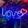 Love With Heart logo Neon Light Sign For Room Decoration And gift for someone special. 