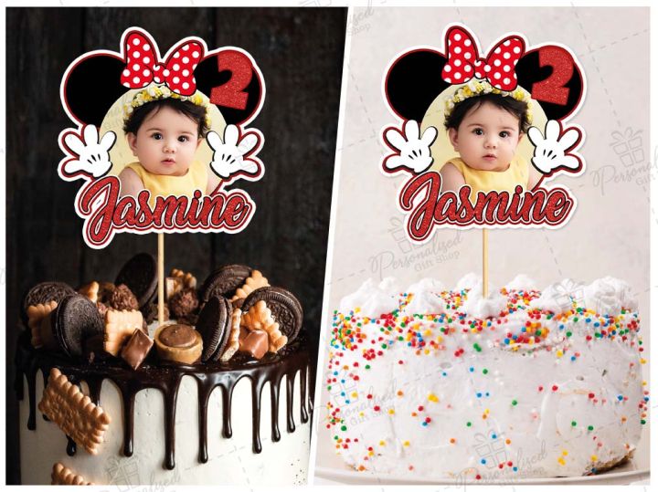 Mickey%20Mouse%20Theme%20PERSONALISED%20Photo%20Digital%20Minnie%20mouse%20Cake%20Topper%20for%20Boy%20or%20Girl%20Birthday%20Party%20Celebration,%20Cake%20Decoration%20&%20Perfect%20Birthday%20gift%20-%20Image%204