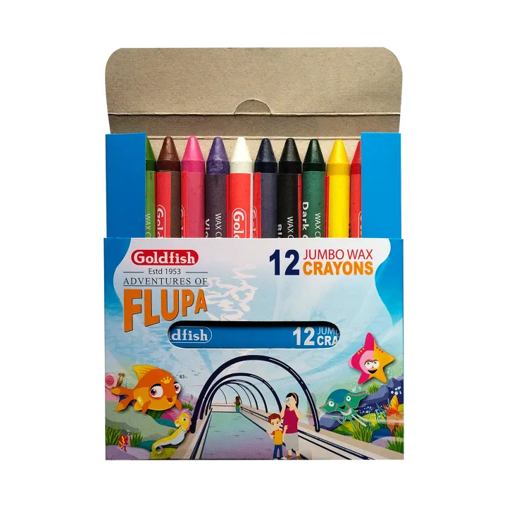Goldfish%20High%20Quality%20Jumbo%20Wax%20Crayon%2012%20Colour%20in%20Cardboard%20Packet%20(1%20Pack)%20-%20Image%206