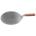 Stainless Steel Pizza Shovel Round With Wood Handle. 