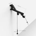 Home Gym Wall-mounted Cable Machine Attachments Workout Triceps Biceps Pulley System Fitness Pull Down Rope Equipment(AMBALA FITNESS). 