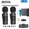 WIRELESS MIC K9 Dual Microphone Mic Plug & Play USB Type C Plug Wireless Lavalier Microphone | Mini Lapel Microphone Wireless Mic For Recording YouTube_Facebook_ Interview Auto Sync Noise Reduction NO APP or Bluetooth Needed- Dual Mic. 