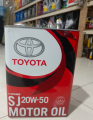 Toyota engine oil SJ 20W-50 fully synthetic motor oil lubricating oil 4L. 