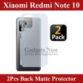 Xiaomi Redmi Note 10 Carbon Fiber Matte Soft Skin Back Protector Sheet 2 Pcs. 