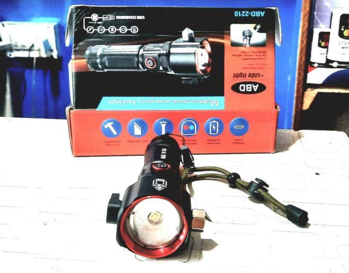 Waterproof%20Multifunction%20Laser%20LED%20Tactical%20Flashlight%20RL-2210%20With%201Km%20Range%20And%20Long%20Lasting%20Backup%20Torch%20With%20Power%20Bank%208800mAh%20Rechargeable%20Cell%20Included%20-%20Image%203