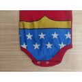 Body MULHER MARAVILHA Personagem Temático Heróis Bebê bori/ Fantasia Mesversário bore promoção 100% algodão barato enxoval menina. 