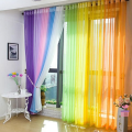 100x200cm Tulle Curtains Rod Pocket Curtains for Kitchen Living Room Solid Sheer Curtains Tulle on The Windows Drapes Curtains. 