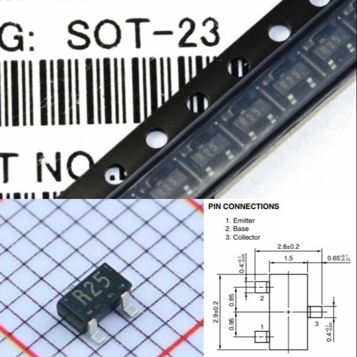10pcs 2SC3356-T1B R25 NPN Silicon RF Transistor SOT-23