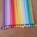 BataBata 90pcs 10 Color Mixing Set Star Papers Lucky Star Origami Paper Strips DIY Handmade Orgami Paper Craft Paper. 