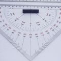 NANLIY- Chart Drawing Triangle Ruler for Ship Drawing 300mm Large-Scale Triangle Ruler for Distance Measurement Teaching Eneering Design. 