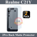 Realme C21Y Back Matte Protection Soft Skin Sheet Soft Film Protection For Realme C21Y - 2Pcs. 
