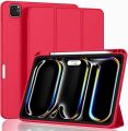 For CASE i|Pad Pro 11 Inch Case (M4 2024) with Pencil Holder, Smart Cover with Protective Trifold Stand & Soft TPU Back, Auto Wake/Sleep, Support Pencil. 