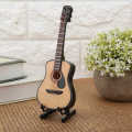 Mini Guitar Model Miniature Display Ornaments with Stand Decor Great Gift for Home Desk Office Table. 