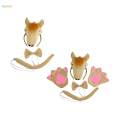 Animal Horse Costume Accessories Hair Band Ears Headband Bow Tie Tail for Cosplay Photo without paws. 