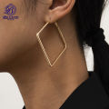 Square Earrings For Girls and Women Golden and Silver drop Simple Stylish New Design Korean Low price. 