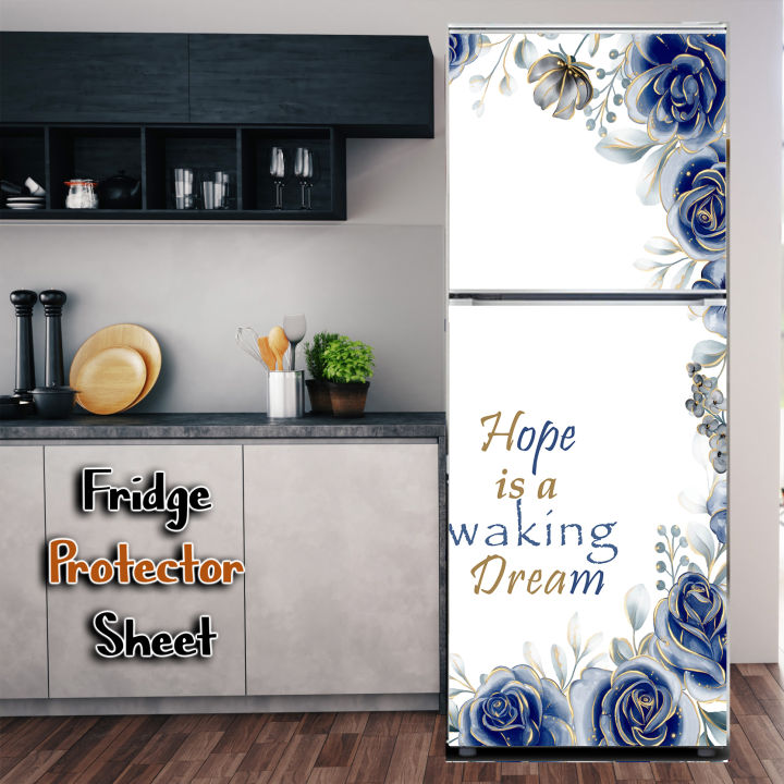 Floral Fridge Sticker Waterproof and self adhesive Peel and stick