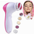 New 5 in 1 Face Facial Exfoliator Electric Massage Machine - Facial Cleansing Brush - Electric Facial Cleanser - Electric Face Brush Scrubber Waterproof for Deep Exfoliating - Massager - Head Massager - Massaging Machine. 