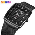 SKMEI Men Quartz Watch Stainless Steel Watch Band Fashion Simple Business Style With luminous For Men 9133. 