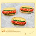 Hotdog Squishy Mesh Ball Squishy Sensory Stress Reliever Toy Autism Squeeze Pop it Anti Stress. 