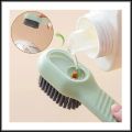 REFLECTIONZ TRADERS- Long-Handled Cleaning Brush with Soap Dispenser and Soft Bristles for Shoes, Clothes, and Household Laundry - Ideal Cleaning Tool. 