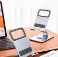 Office Shop Home Essentials iPad Stand for Desk, 360° Rotating iPad Stand, Foldable Aluminum Tablet Stand, Adjustable Holder for Pad All Smartphones. 