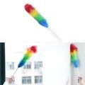 Household Rainbow Dust Duster Practical Plastic Feather Duster Telescopic Handle Sweeping Brush Cleaning Product Tool. 