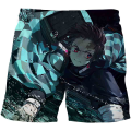 Fashion Children's Cartoon Demon Slayer Swimming Shorts kids Summer Beachwear Loose Swim Trunks Swimsuits Beach Shorts. 