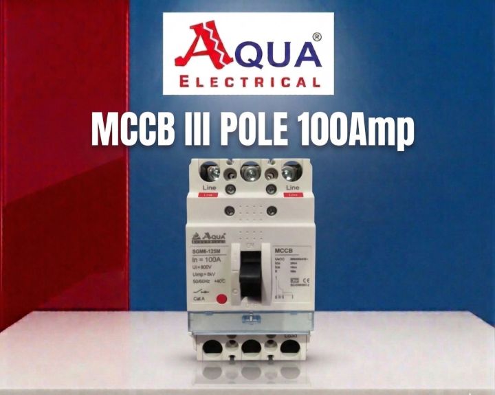 Aqua Electrical MCCB III Pole 100Amp Best Quality circuit breaker with ...