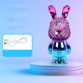 portable office student desktop outdoor summer girls kindergarten toys Gradual rabbit small fan creative USB handheld fan mini. 