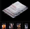 50 PCS Resealable Air Tight ZipLock Transparent Closeable Bag - Size 6x9 Inch. 