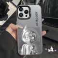 Cool Astro Boy Seven Dragon Ball Super Saiyan Luxury Plating Metal Phone Case Compatible for IPhone 11 15 14 13 12 Pro Ma XR X XS Max 15 14 Plus Cartoon Comic Shockproof Soft Silicone Cover. 