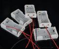 2 Pieces Wired 2X1.5V AA Battery Holder Plastic Case Storage Box Black with Metal Plate Robot Experiment. 