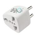 3 Pin to 2 Pin Adapter Universal Travel Adapter in 2 Pin, Euro Plug to Universal Adapter converter, 3 Pin to 2 Pin Round Switch Converter, Travel Adapter and Converter in White Color. 