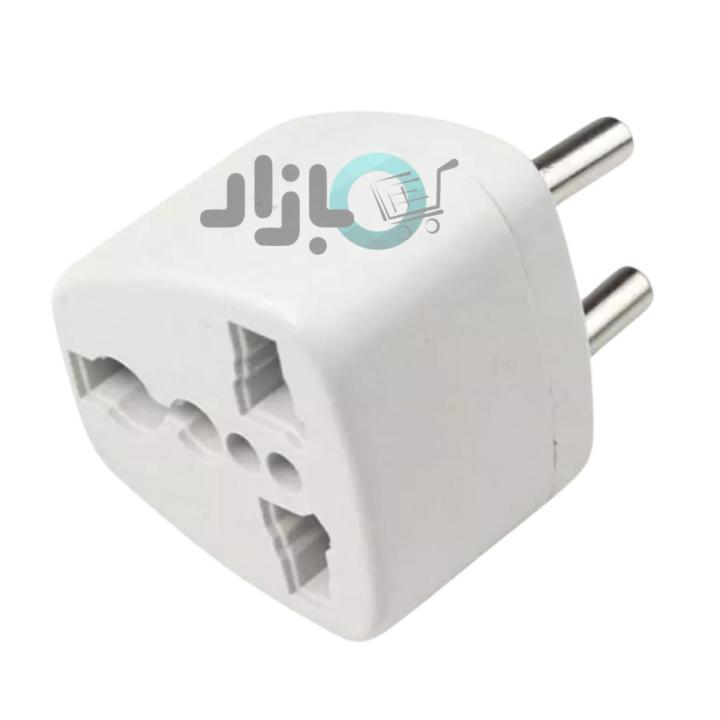 3 Pin to 2 Pin Adapter Universal Travel Adapter in 2 Pin, Euro Plug to Universal Adapter converter, 3 Pin to 2 Pin Round Switch Converter, Travel Adapter and Converter in White Color