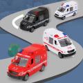 Childrenworld Mini Construction Vehicle Inertia Driving Ambulance Tank Car Model. 