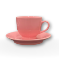 Cups for Tea - Ceramic Cups for Tea with Saucer - Cups for Tea Pack of 6 Stylish Bone China - Tea Cups Set of 6 - Tea Cup with Saucer  - Cup Set of 6 for tea - Tea Cup Set - Cup and Saucer Set - Classic Ceramics - 200ml capacity. 