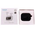 Latest 2024 Original SAIYA T80 ANC Pro 6TH Generation Touch Display TWS Airpods With ANC/ENC Editing High Bass Boosted Sound Quality Tws Bluetooth Wireless Earbuds Airpods 2 Pro For Android and IOS. 