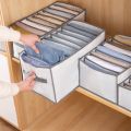 Clothes Storage Box Closet Separation Organizers Drawer Divider Organizer Compartment Boxes For Underwear Jeans Socks Bra. 