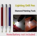 Stone Picker Tools  LED Flash light Dotting Tool Plate with Glue Cube for Epoxy Resin Diamonds Rhinestone Picker for Art Craft Nail Art jewelry. 