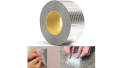 4-Inch Silver Aluminum Foil Tape - Reliable Waterproof Adhesive for Leak Sealing. 