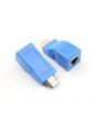 HDMI Extender 1080P RJ45 Over Cat 5e/6 Network LAN Ethernet Adapter Blue. 