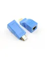 HDMI Extender 1080P RJ45 Over Cat 5e/6 Network LAN Ethernet Adapter Blue. 