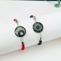 [ New ] Stainless Steel totwoo Sun and Moon Lovers Luminous Couple Bracelet Valentine's Day Men's and Women's Suits Bracelet. 