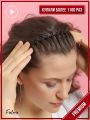 3 Pcs David Beckham Style Metal Waves Hair Bands for Men and Women. 