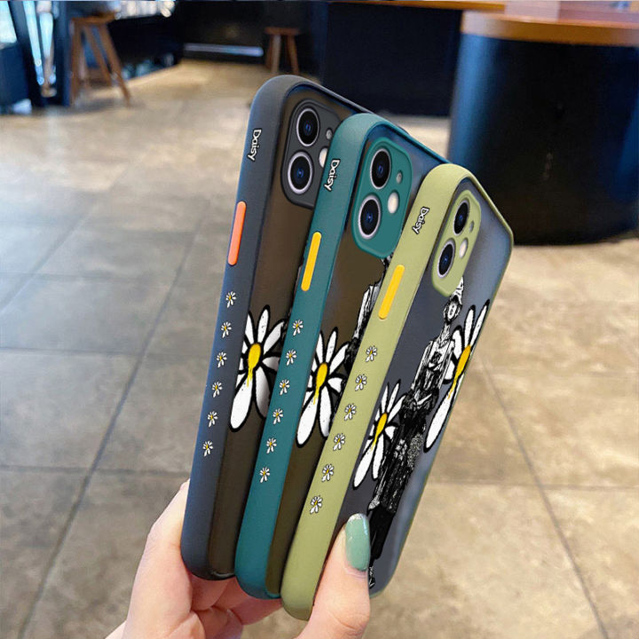 JIUMOO%20For%20OPPO%20A55%204G%20Case%20Fashion%20Tide%20Brand%20Clear%20Daisy%20Pattern%20Thin%20Side%20Square%20Edge%20Frosted%20Transparent%20Hard%20Phone%20Cases%20New%20Design%20Shockproof%20Silicone%20Casing%20Full%20Cover%20Camera%20Protection%20Softcase%20-%20Image%207